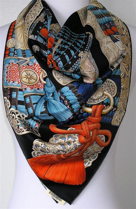 hermes samourais|Scarf of the moment: Parures de Samouraïs.